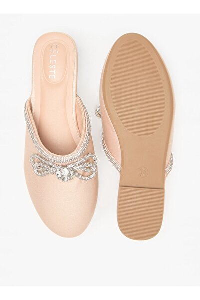 Celeste Girls' Embellished Slip-On Ballerina Shoes