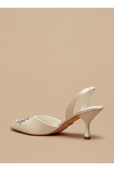 Celeste Women's Embellished Slingback Shoes with Stiletto Heels