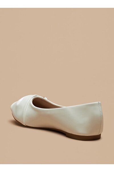 Flora Bella by Shoexpress Solid Slip-On Ballerina Shoes with Bow Accent