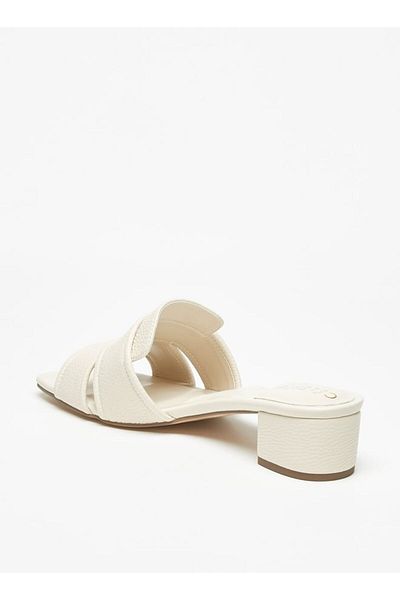 Celeste Women's Textured Slip-On Sandals with Block Heels