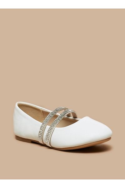 Flora Bella by Shoexpress Solid Ballerina Shoes with Embellished Strap