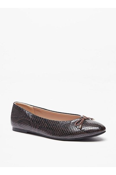 Celeste Women's Textured Slip-On Ballerina Shoes