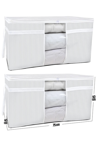 abnturk 75X40X40 2 Pieces - Pillow Quilt Pillow with Window