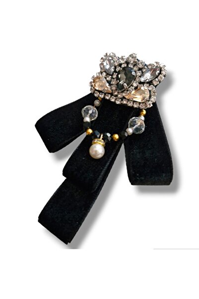 pegu baby collection SİYAH TAŞLI PEGU LUKS YAKA İĞNE YAKA BROŞ KURDELE BROŞ P...
