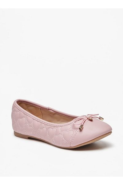 Flora Bella by Shoexpress Bow Accent Slip-On Round Toe Ballerina Shoes