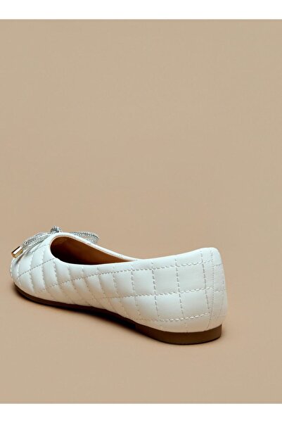 Little Missy Bow Accent Slip-On Ballerina Shoes