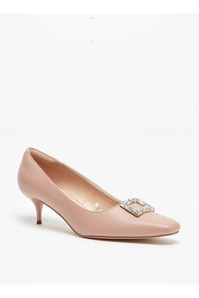 Celeste Women's Embellished Slip-On Pumps with Kitten Heels