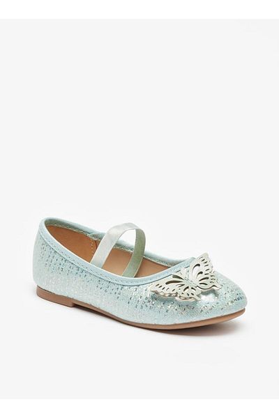 Flora Bella by Shoexpress Embellished Butterfly Ballerina Shoes with Elasticated Strap