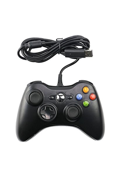 HOBİPİX Xbox 360 Ve Pc Uyumlu Kablolu Oyun Kolu Joystick Gamepad