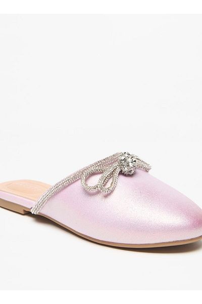 Celeste Girls' Embellished Slip-On Ballerina Shoes