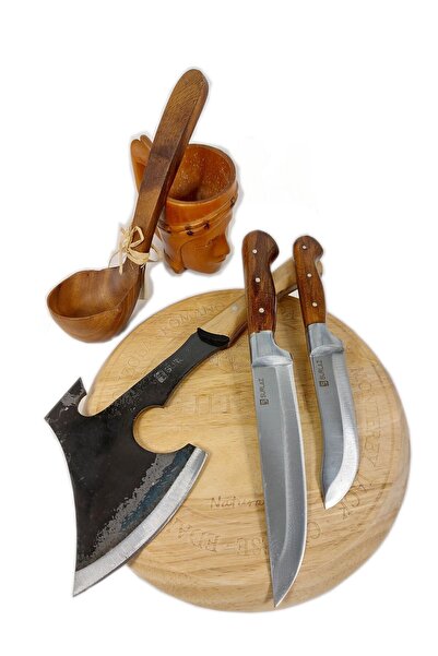 SürLaz Balta Bıçak Kurban Seti Outdoor Yüzme Bıçağı Kasap Bıçağı