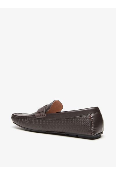 LBL by Shoexpress Men's Textured Slip-On Moccasins