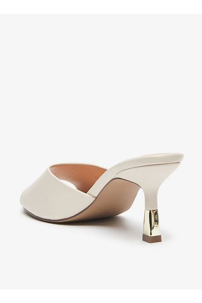 Celeste Women's Solid Slip-On Sandals with Stiletto Heels