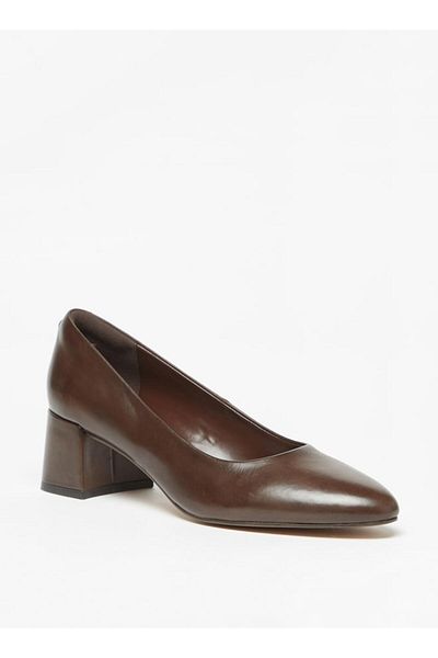 Celeste Women's Solid Slip-On Shoes with Block Heels
