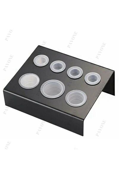 Pavone СТОЙКА С КОМПАРТИМЕНТИ ЗА КОНТЕЙНЕРИ ЗА ПИГМЕНТИ ЗА ПЕРМАНЕНТЕН ГРИМ - СТОЙКА ЗА КОНТЕЙНЕРИ ЗА ТАТУИРОВЪЧНА МАСТИЛ