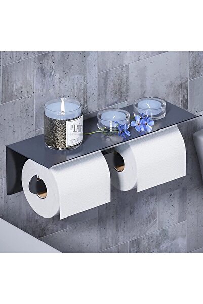 AYZ Suport autoadeziv pentru hârtie igienică, cu umeraș cu role duble pentru toate tipurile de hârtie igienică