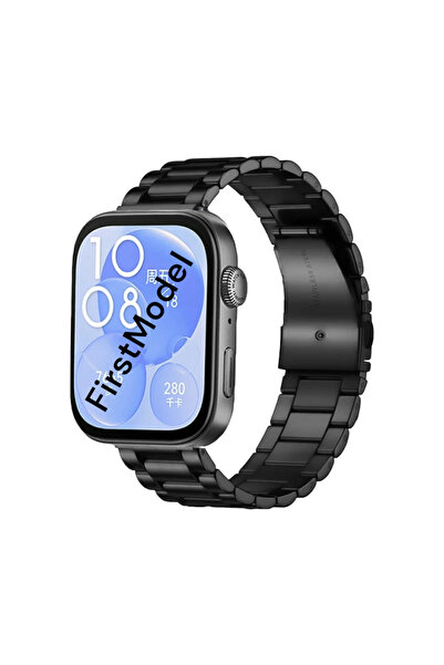 FirstModel Huawei Watch Fit 3,4,4 Pro Uyumlu Paslanmaz Çelik Kordon Pim Çevir...