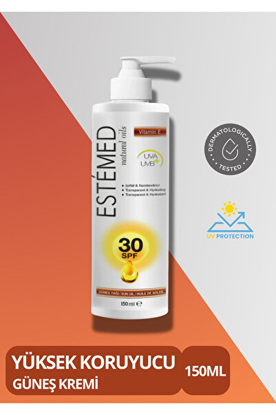 ESTEMED Transparent 30SPF Sun Oil - Transparent and Moisturizing, 150ml