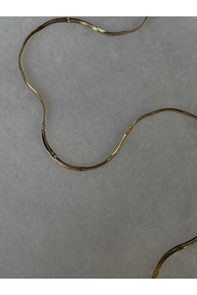 Lavian Accessories Çelik Kararmaz Italyan Yıldız Gold Renk Zincir Kolye