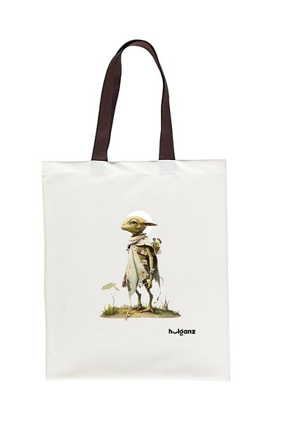 Hulganz Space Pattern Brown Tote Bag - 33x40cm, Printed with Handle