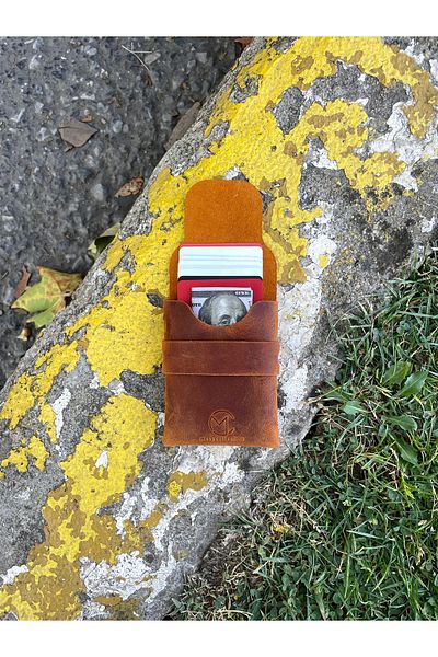 Mess collection Genuine Leather Handmade - Vertical Palm Card Holder/Gift Items