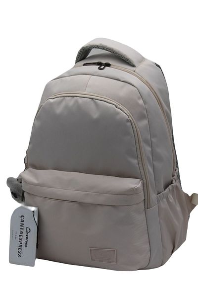 Bevitton Waterproof Special Fabric Unixes Beige Daily School Backpack 34100
