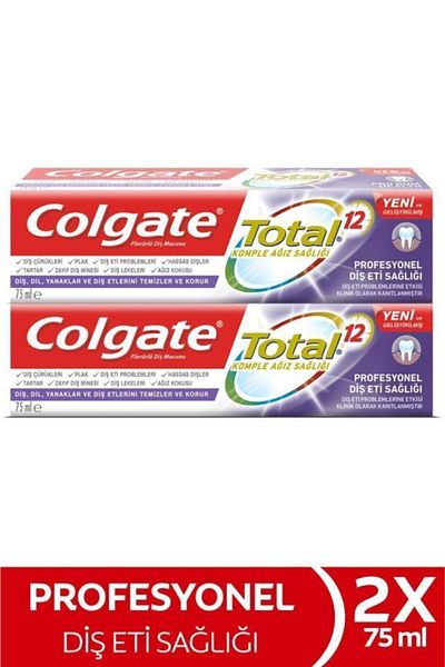 Colgate Set of 2 total professional meat health and paste - 75 ml
