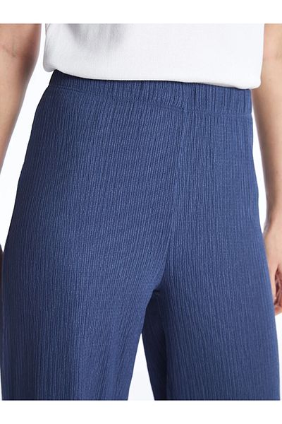 LC Waikiki Pantaloni drepți cu talie elastică LCWAIKIKI Basic pentru femei