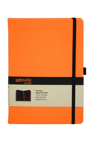 Mynote Carcasă Neon-negru 14x20 96 Yp Notebook fără linii Neon Portocaliu