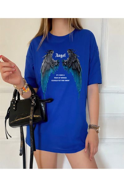 oneagılyazı Μπλουζάκι με στάμπα ΑΓΓΕΛΟΥ ΦΤΕΡΟΥ