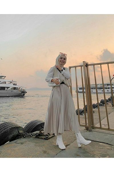 Trend Marfa Fustă plisată hijab