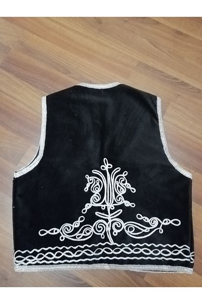Kaftan Collection Velvet Ottoman Embroidered Vest