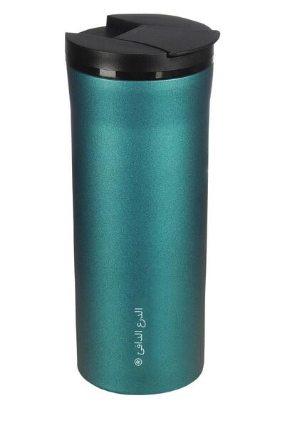 WarmShield Petrol Green Double Layer Stainless Steel Thermos Cup 400 ml (Coff...