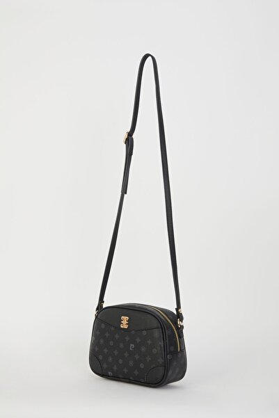 Pierre Cardin Siyah Monogram Kadın Omuz Çantası 05PO22Y1534