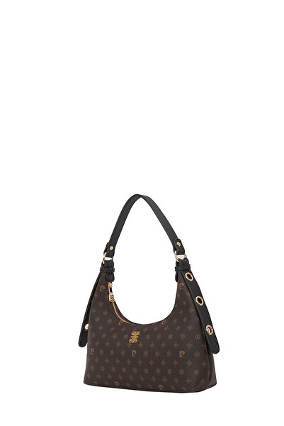 Pierre Cardin Kahve Monogram Kadın Omuz Çantası 05PO22K1596