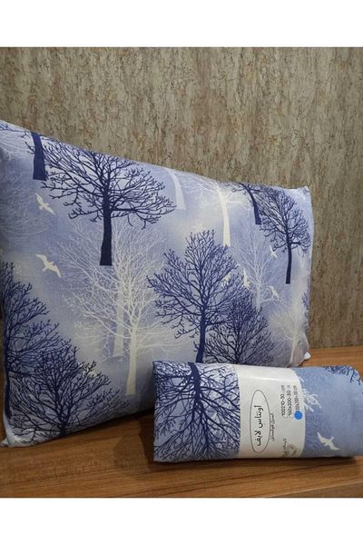 üntaş Life Double Elastic Sheet + 2 Pillowcases Blue Tree