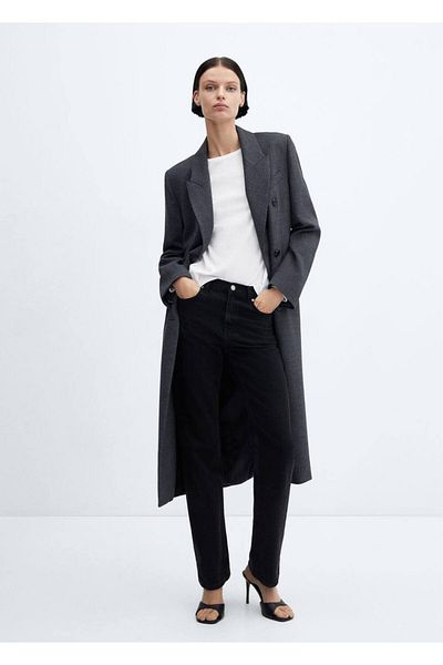 MANGO Woman Βαμβακερό μακρυμάνικο μπλουζάκι