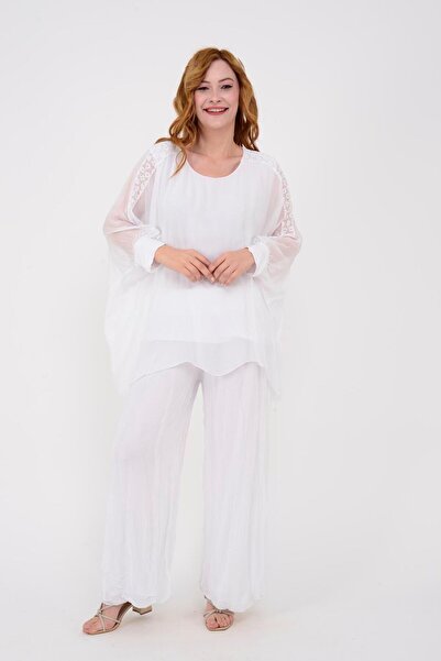 Park Moda 60045 МОЛЮСКОВА БЛУЗКА З МІСЦЕВИМИ ДЕТАЛЯМИ З МОЛЮСКОВОЇ МЕРЕЖИ