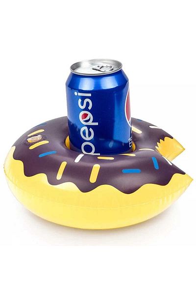 Şeker Ofisi Sea Bed Inflatable Cup Holder Donut Black