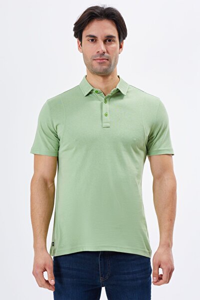 Tony Montana Regular Fit Polo Collar 100% Cotton Embroidery Detailed Men's T-Shirt