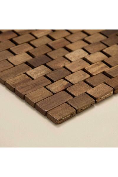 Chakra Pinta Ahşap Paspas 70x130 Cm Natural