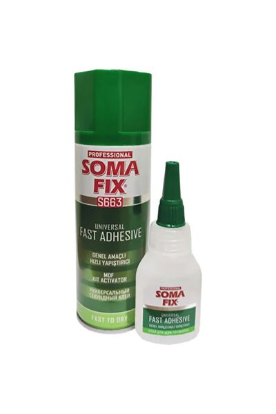 Genel Markalar hızlı yapıştırıcı - S663- Aktivatör 200ml + Yapıştırıcı 50ml