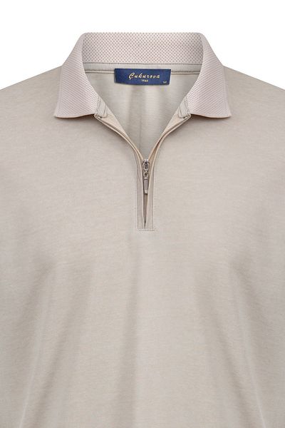 Çukurova Ανδρικό μπλουζάκι Kagi με γιακά Mercerized Polo με φερμουάρ