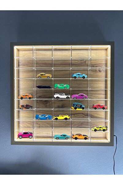 Limon Dijital Oyuncak Araba Duvar Rafı 50 li LED Işıkli