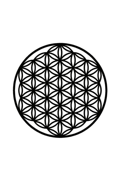 Kıvırcıkyoga Flower Pattern (Auto-Motor-Laptop-Wall-Decor) (Type 11) 30 X 30 cm