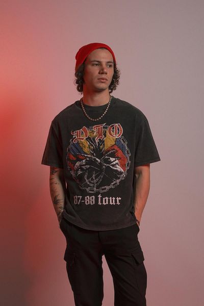 Overdrive Tricou vintage oversize Dio ''87-88 Tour''