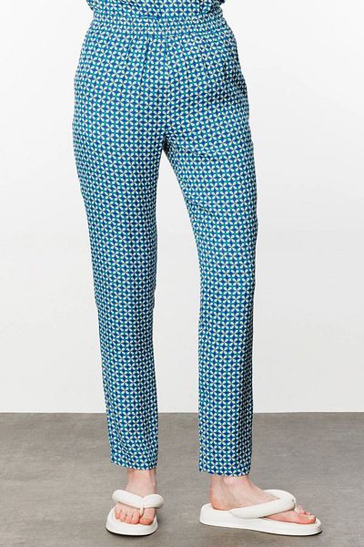 Ekol Pantaloni skinny de damă cu model oceanic 1180