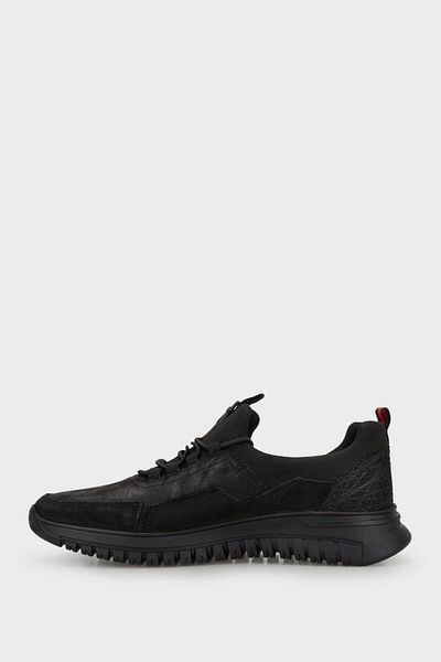 MARCOMEN Men's Genuine Leather Casual Shoes 14057 Black