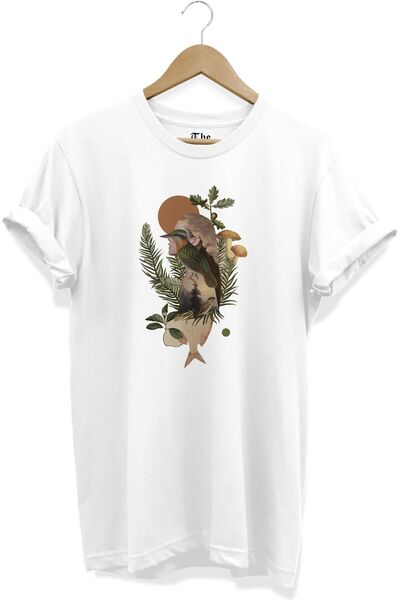 The Baski Bela unisex majica Forest Air Cool Štampano kratkih rukava T-shirt