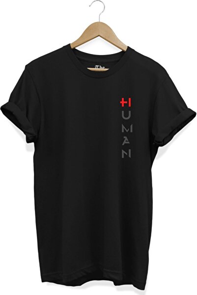 The Baski Unisex crna T-shirt - ljudska Štampano , kratki rukav